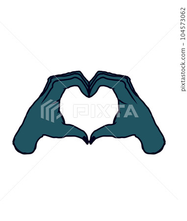 Hand-made heart symbol 104573062