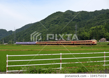 381 series L limited express Yakumo 8 running on the Hakubi Line 381 series L limited express Yakumo 8 running on the Hakubi Line 104575019