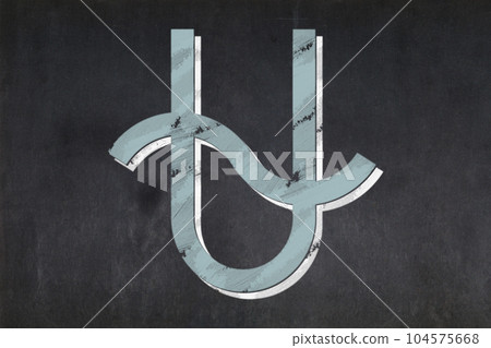 Ophiuchus zodiac sign drawn on a blackboard Ophiuchus zodiac sign drawn on a blackboard 104575668