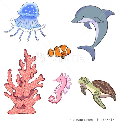 Sea creatures Sea creatures 104576217