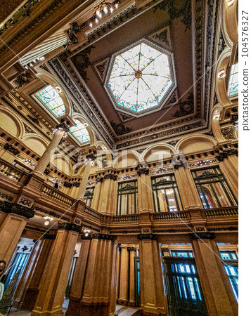 Teatro Colon, Colon Theater, one of the world's best opera houses, the cultural icon of Buenos Aires, Argentina Teatro Colon, Colon Theater, one of the world's best opera houses, the cultural icon of Buenos Aires, Argentina 104576327