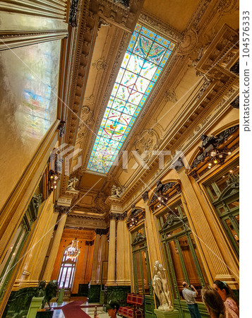 Teatro Colon, Colon Theater, one of the world's best opera houses, the cultural icon of Buenos Aires, Argentina Teatro Colon, Colon Theater, one of the world's best opera houses, the cultural icon of Buenos Aires, Argentina 104576333