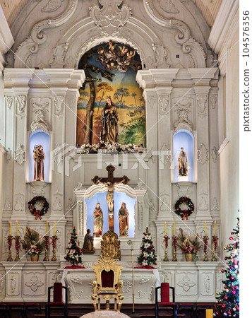 Interior of Metropolitan Cathedral of Florianopolis in Santa Catarina, Brazil. Historic monument of Praca XV de Novembro Interior of Metropolitan Cathedral of Florianopolis in Santa Catarina, Brazil. Historic monument of Praca XV de Novembro 104576356