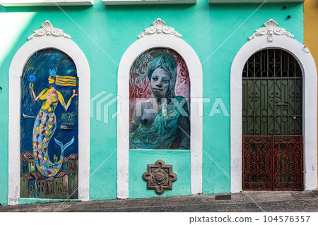 Colorful colonial houses at the historic district of Pelourinho in Salvador da Bahia, Brazil. Colorful colonial houses at the historic district of Pelourinho in Salvador da Bahia, Brazil. 104576357