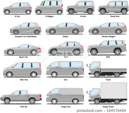 按車型 按車身類型 車圖 灰色 104578484