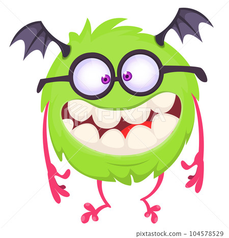 Cartoon funny monster illustration. Vector icon. Halloween design 104578529