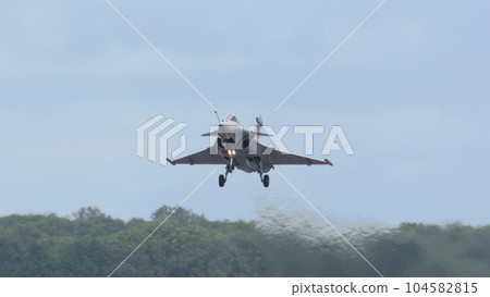 French Air Force Rafale fighter take off 104582815