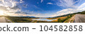 beautiful view of mountain,blue sky. Din Dam ThaPha, Sirikit Dam uttaradit Thailand. 104582858