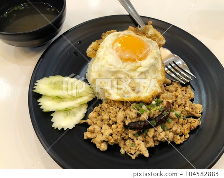 Khao Pad fried rice I had at a restaurant in Bangkok Khao Pad fried rice I had at a restaurant in Bangkok 104582883