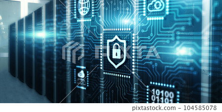 Cyber security protecting network against cyberattack from hackers on internet. Secure access Cyber security protecting network against cyberattack from hackers on internet. Secure access 104585078