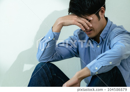 A worried man A worried man 104586879