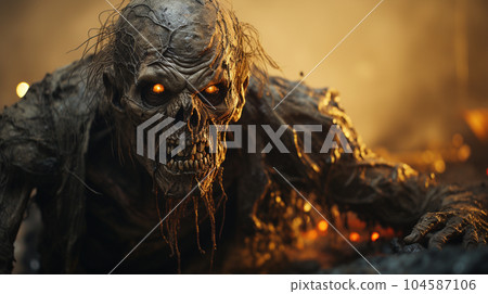 Zombie painting: detailed CG Zombie painting: detailed CG 104587106