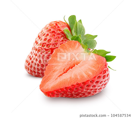Strawberries isolated on white background 104587534