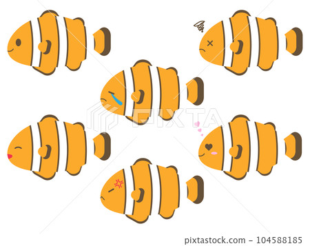 寬鬆可愛海葵魚6種套裝顏色 104588185