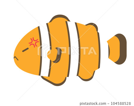 Loose clownfish get angry 104588528