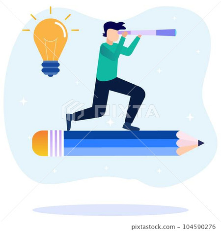 Illustration vector graphic cartoon character of inventions and creative ideas 104590276