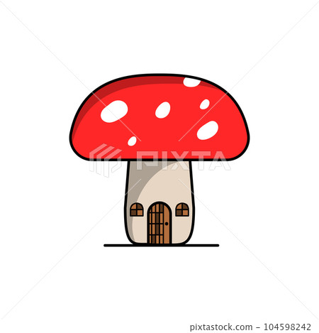 Mushroom icon vector illustration design template 104598242
