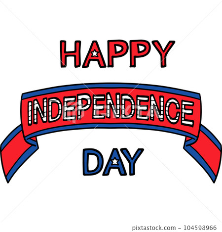 Happy Independence Day Cartoon Colored Clipart Happy Independence Day Cartoon Colored Clipart 104598966