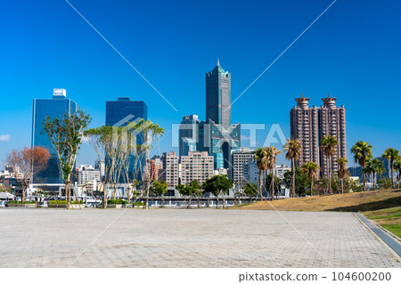 Kaohsiung cityscape seen from Kaohsiung Port Wharf 11 Kaohsiung City, Taiwan Kaohsiung cityscape seen from Kaohsiung Port Wharf 11 Kaohsiung City, Taiwan 104600200