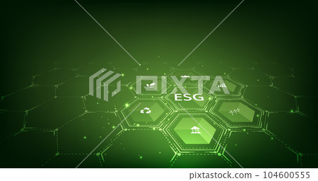 Environmental Social and Governance (ESG) concept. 104600555