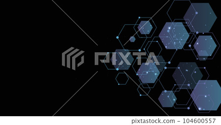 Background of hexagon geometric purple colored pattern bright. Background of hexagon geometric purple colored pattern bright. 104600557