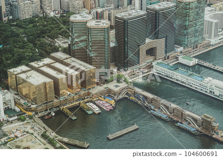 Hong Kong cityscape seen from the Sky100 observatory Hong Kong cityscape seen from the Sky100 observatory 104600691