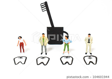 Dental hygiene Image of brushing teeth Dental hygiene Image of brushing teeth 104601944