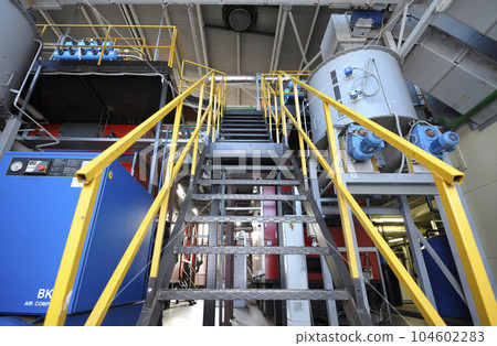 Steam generation vessel, part of the biggest in Ukraine boiler-house using biofuel - wood chips 104602283
