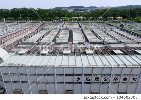 Sedimentation pond at the Tama River Upstream Store Regeneration Center 104602305