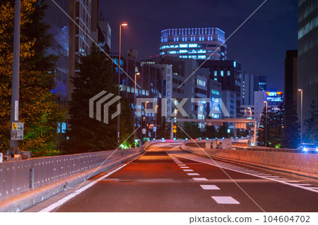 Shuto Expressway Junction Afternoon Midnight Night Tokyo Parking Area Speed Road Street Lights Running Shuto Expressway Junction Afternoon Midnight Night Tokyo Parking Area Speed Road Street Lights Running 104604702