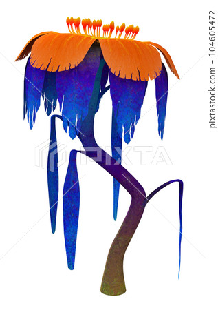 Plant of the fantasy isolated on white background 104605472