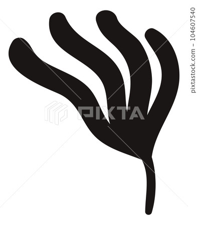 Decorative element for floral ornament in nordic folk style 104607540