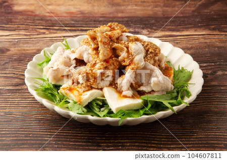 冷涮豆腐沙拉 冷涮豆腐沙拉 104607811