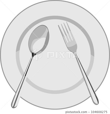 Table Set Eat Utensil Object 104608275