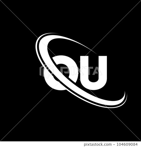 OU logo. O U design. White OU letter. OU/O U letter logo design. Initial letter OU linked circle uppercase monogram logo. OU logo. O U design. White OU letter. OU/O U letter logo design. Initial letter OU linked circle uppercase monogram logo. 104609084