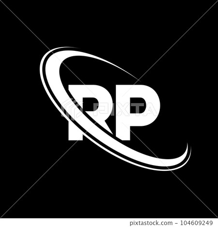 Initial Letter RP Logo Template Design Stock Vector | Adobe Stock