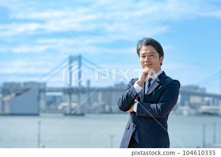 business blue sky city business blue sky city 104610335