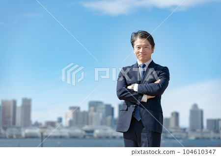 business blue sky city 104610347