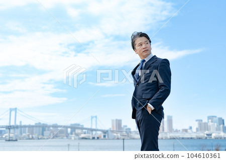 business blue sky city 104610361