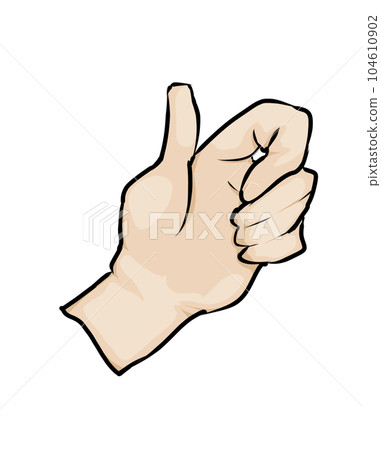 手豎起大拇指 104610902