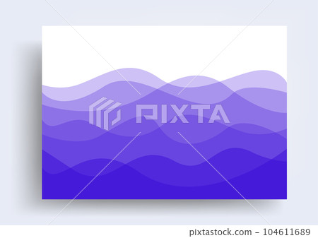 blue wave water banner design with shadow blue wave water banner design with shadow 104611689