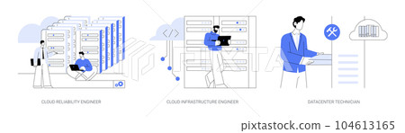 Datacenter abstract concept vector illustrations. - Stock Illustration ...