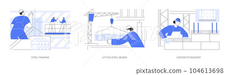 Commercial property building abstract concept vector illustrations. 104613698