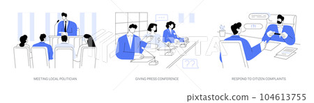 City council abstract concept vector illustrations. 104613755