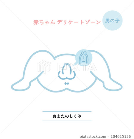 Baby's delicate zone: Omata boy 104615136