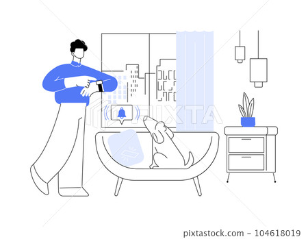 Find phone feature abstract concept vector illustration. Find phone feature abstract concept vector illustration. 104618019