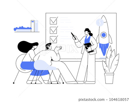 Startup accelerator abstract concept vector illustration. Startup accelerator abstract concept vector illustration. 104618057