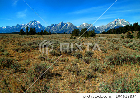 United States Autumn Grand Teton National Park Teton Mountains United States Autumn Grand Teton National Park Teton Mountains 104618834