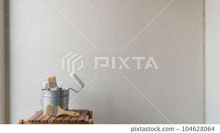 Renovation/Painting/DIY|Exterior wall painting image copy space Renovation/Painting/DIY|Exterior wall painting image copy space 104628064