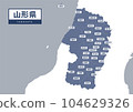 地圖（附地名） - 山形縣 104629326